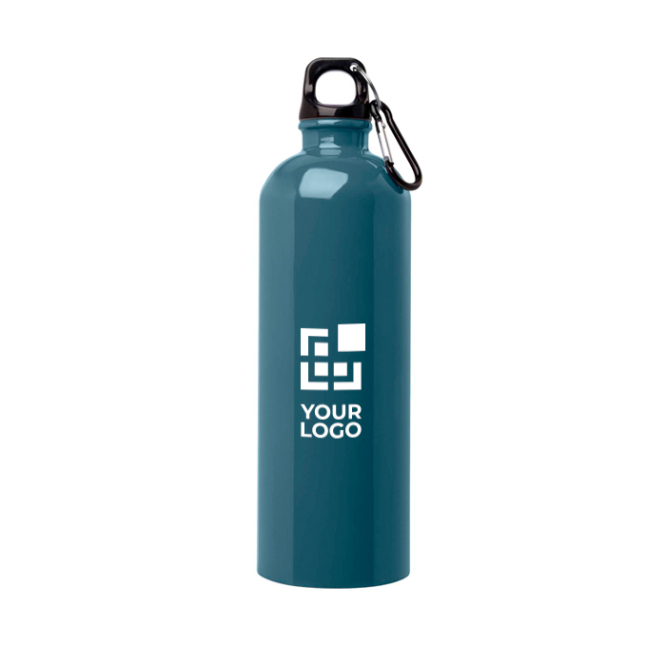 Recycelte Edelstahlflasche mit Karabiner 750ml