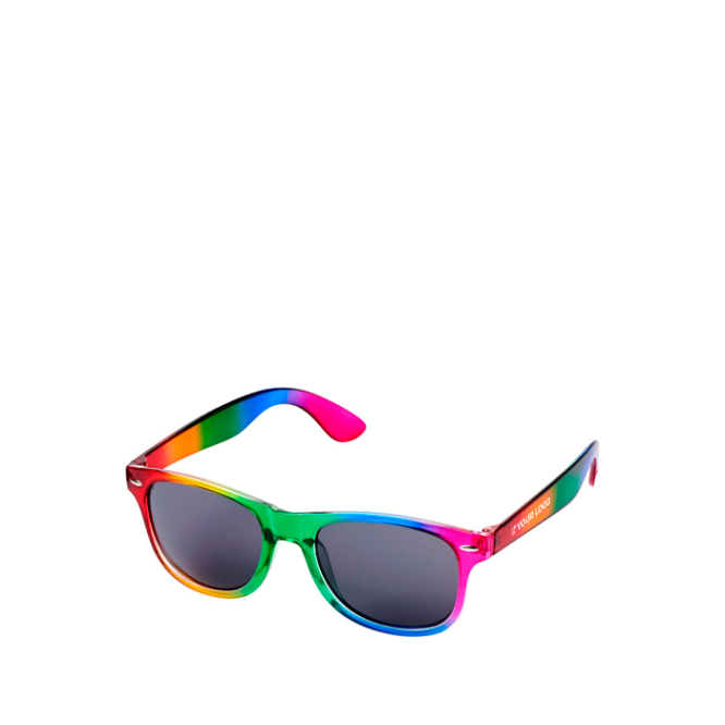 Retro-Sonnenbrille mit Regenbogenfarben und UV400-Schutz