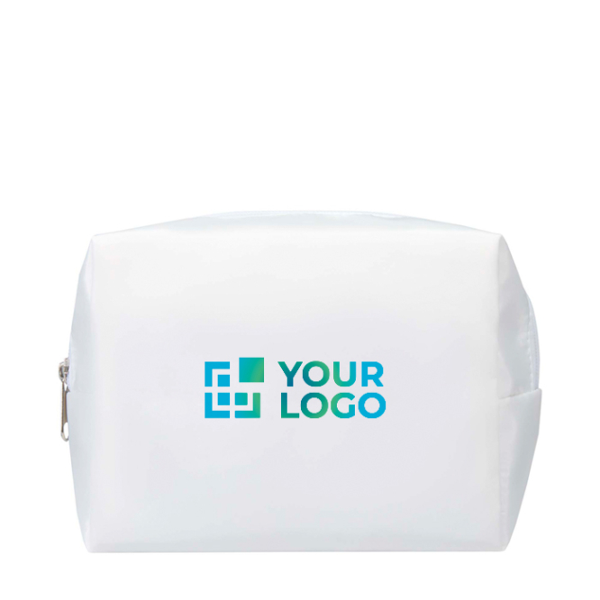 Reisekulturbeutel aus recyceltem Polyester mit Trageschlaufe und Reißverschluss