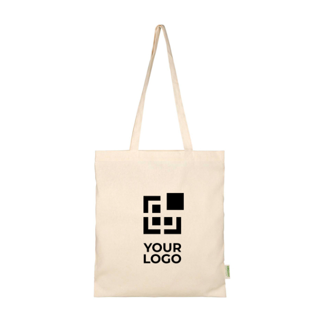 Tasche aus Bio-Baumwolle mit großem Hauptfach 7 L 100 g/m2