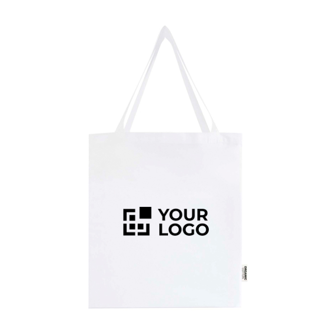Tote Bag aus Bio Baumwolle mit Seitenfalten 14 L 180 g/m²