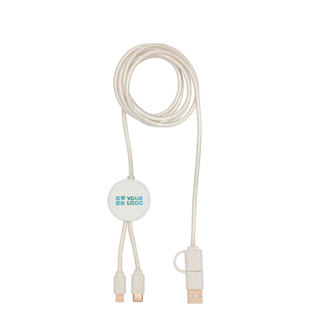 5-in-1 recyceltes Ladekabel mit Datensynchronisation, 27 W