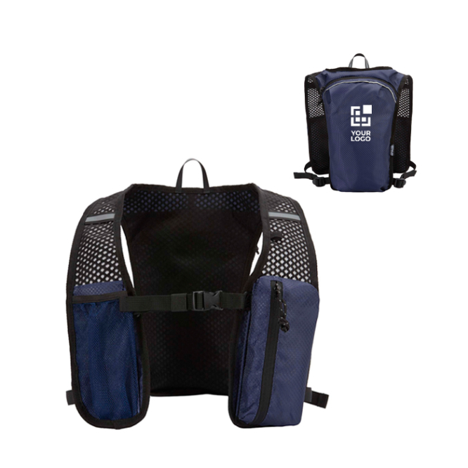 Wasserfeste, reflektierende Laufweste mit Trinksystem