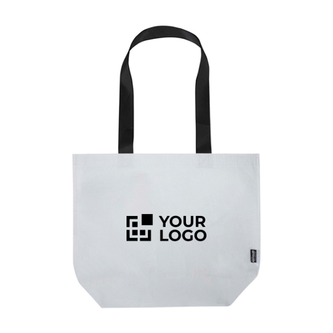 Tote Bag aus recyceltem Kunststoff doppelt laminiert wasserdicht 18 L 150 g/m²