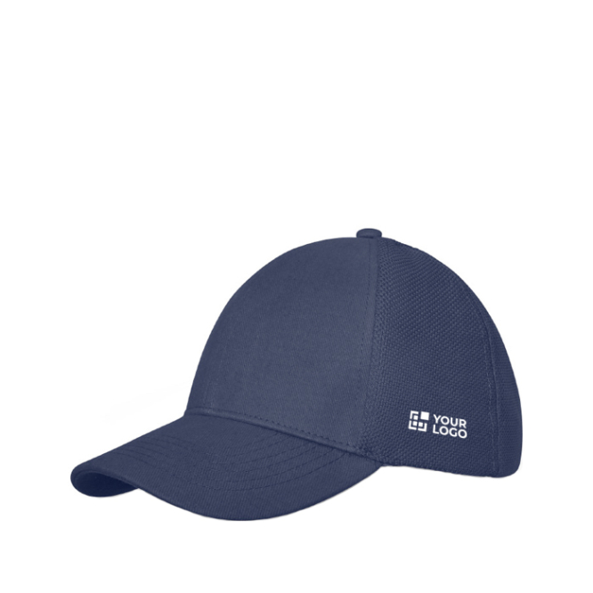 Cap bedrucken, Baumwolle 260 g/m2 Ansicht mit Druckbereich