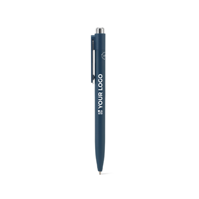Kulli aus recyceltem Aluminium mit innovativem Clip und blauer Tinte