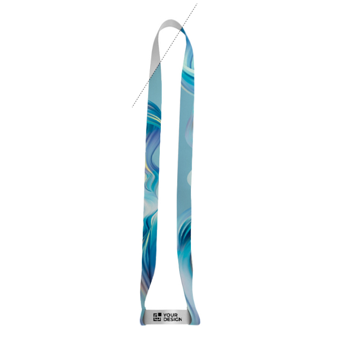 Sublimierbares Lanyard und Becherhalter-Kordel aus recyceltem Polyester 2 cm