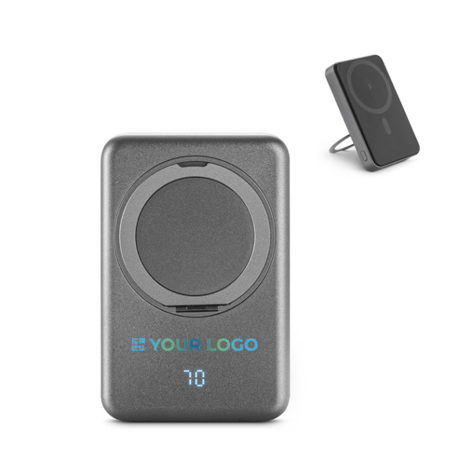 Ökologische externe Magnet-Powerbank mit Ringhalter 10000 mAh