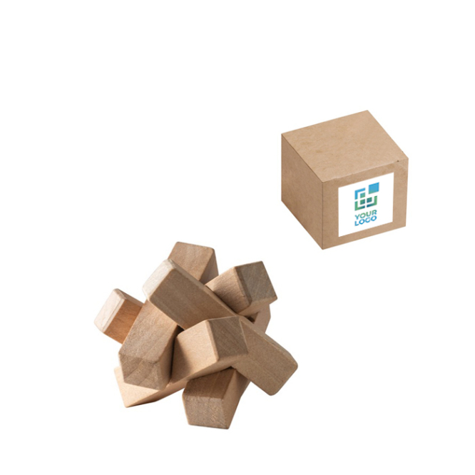 Sternförmiges Holz-Puzzle aus Bambus zum Zusammenbauen