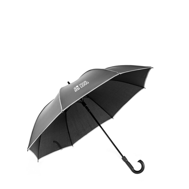 Regenschirm Ø120 cm aus rPET, 68 cm, mit Reflektoren