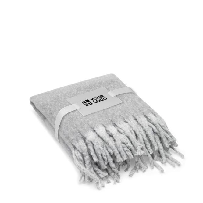 Decke aus recyceltem Polyester mit weicher Mohair-Haptik 300 g/m²