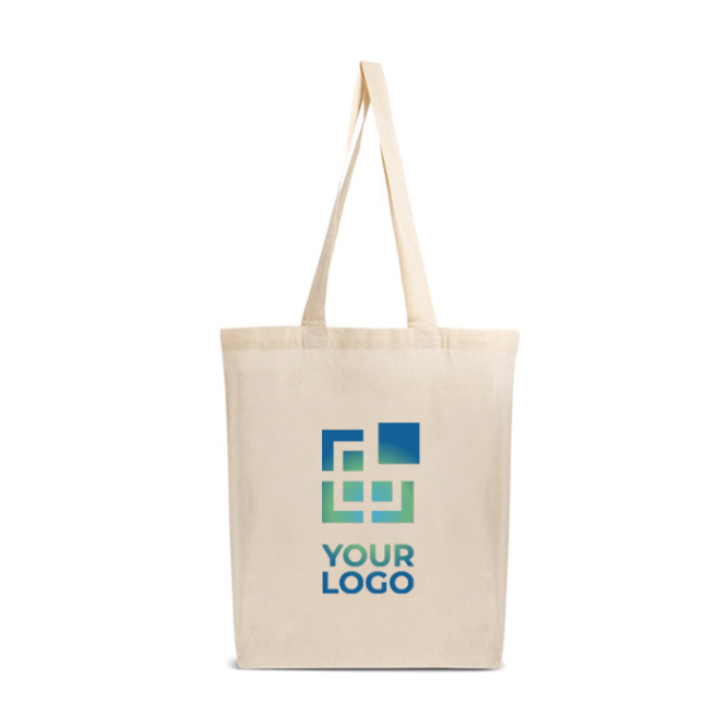 Tasche aus 100 % Baumwolle mit langen Henkeln, 140 g/m2