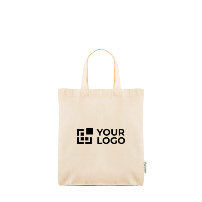 Tasche mit kurzen Henkeln aus recycelten Materialien 140 g/m²