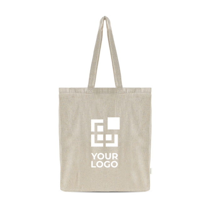 Tasche aus recycelter Baumwolle Mélange mit langen Henkeln