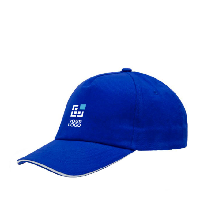 Cap aus Baumwoll-Twill mit verstellbarem Metallverschluss, 160 g/m² Ansicht mit Druckbereich