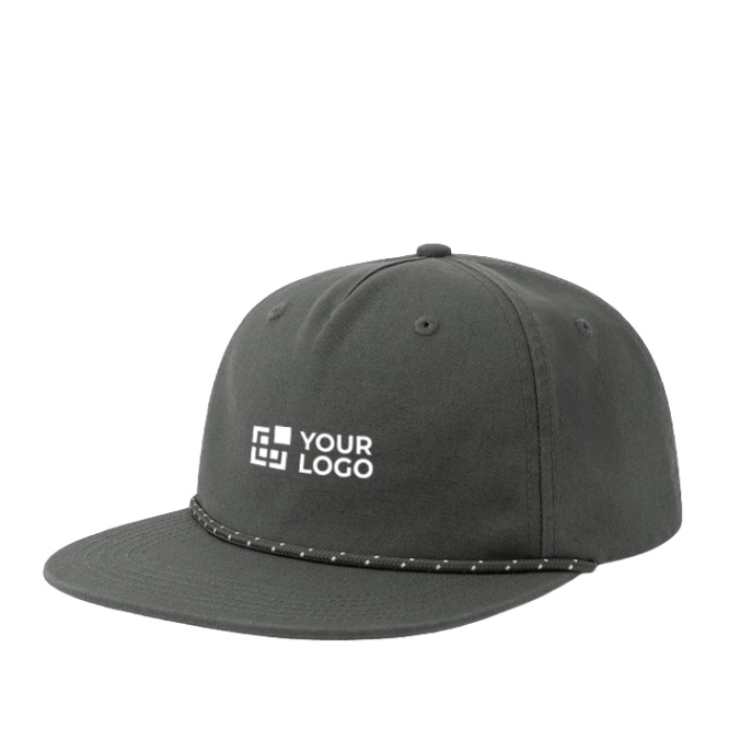 Unstrukturierte 5-Panel-Cap mit recyceltem Flatbrim-Schirm ReTraze®