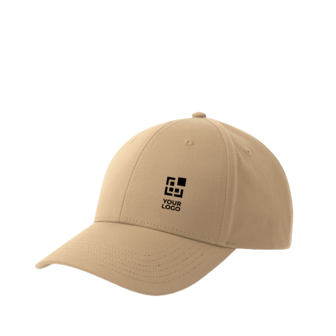 Baseballkappe aus ökologischem Polyester, 6-Panel und Klettverschluss