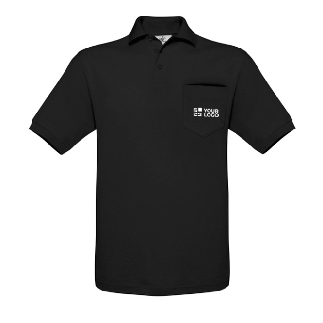 Kurzarm-Herren-Polo aus 100 % Baumwolle, 180 g/m2, B&C 