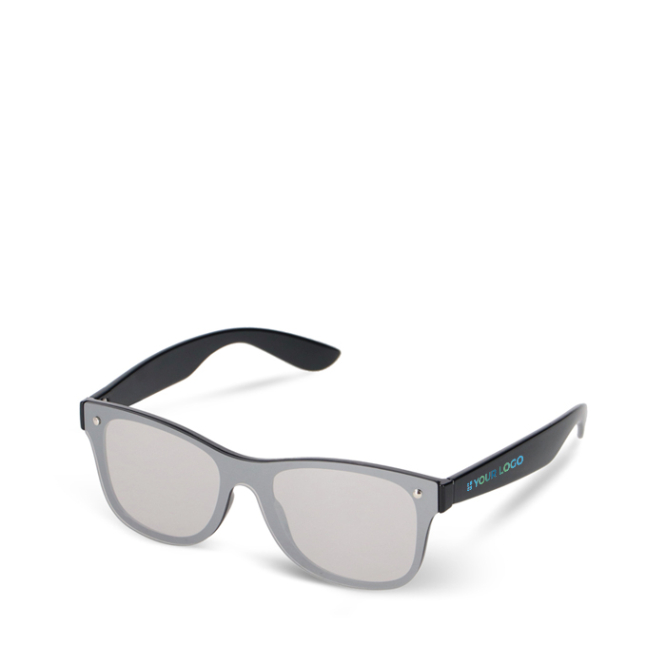 Sonnenbrille mit Spiegelgläsern UV400 und farbigen Bügeln