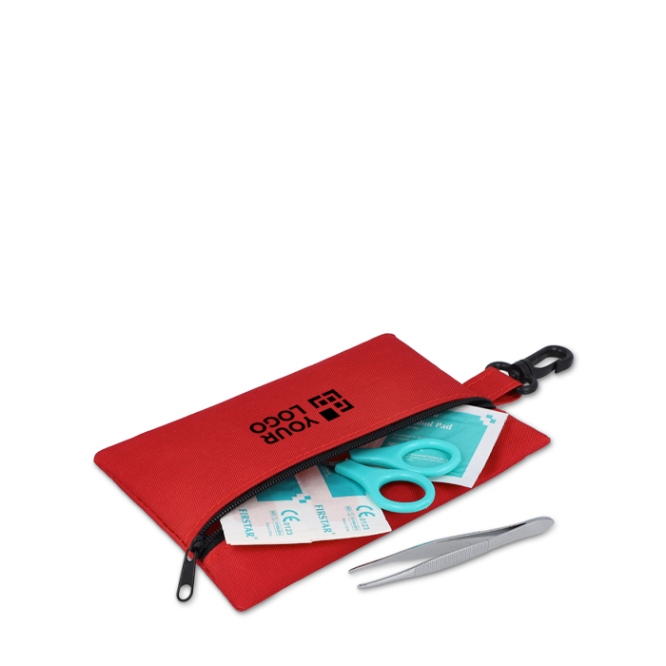 Erste-Hilfe-Set im Polyesterbeutel, 14-teilig