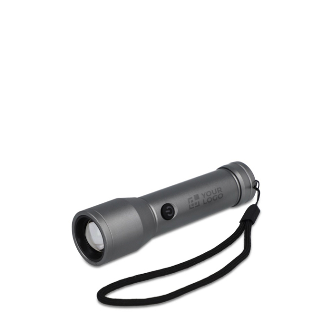 Wasserfeste LED-Taschenlampe aus recyceltem Alu, aufladbar