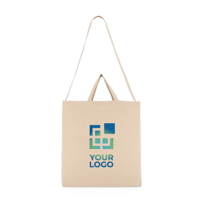 OEKO-TEX Baumwolltasche natur mit Doppelhenkeln 220 g/m²