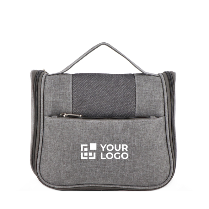 Kulturbeutel recycelt mit Haken und Tragegriff