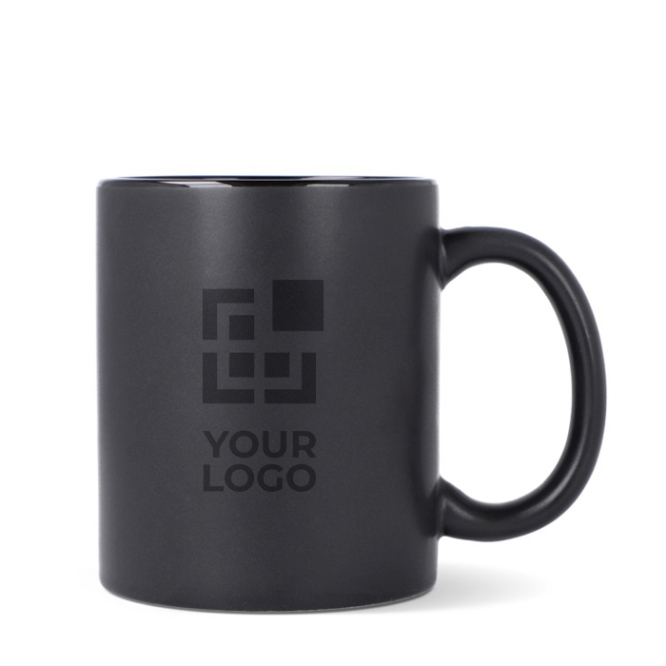 Matte Keramiktasse mit glänzendem Innenrand, 350 ml