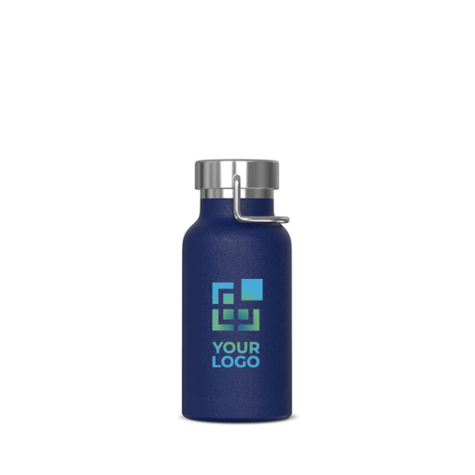 Pulverbeschichtete Edelstahlflasche, 350 ml Ansicht mit Druckbereich