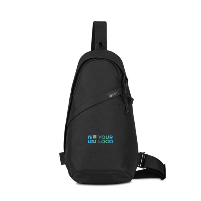 Nachhaltige rPET-Umhängetasche mit Reißverschluss & Trägern