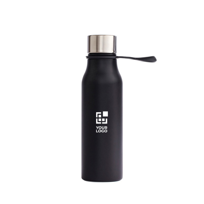 Edelstahl-Thermosflasche mit tropffreiem Verschluss und Griff, 450 ml