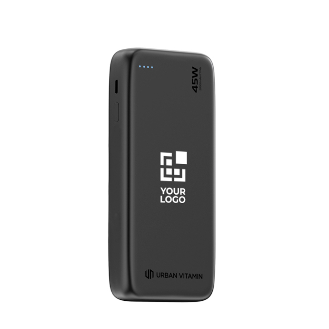 Umweltfreundliche Powerbank mit einziehbarem Kabel 45W 20.000 mAh