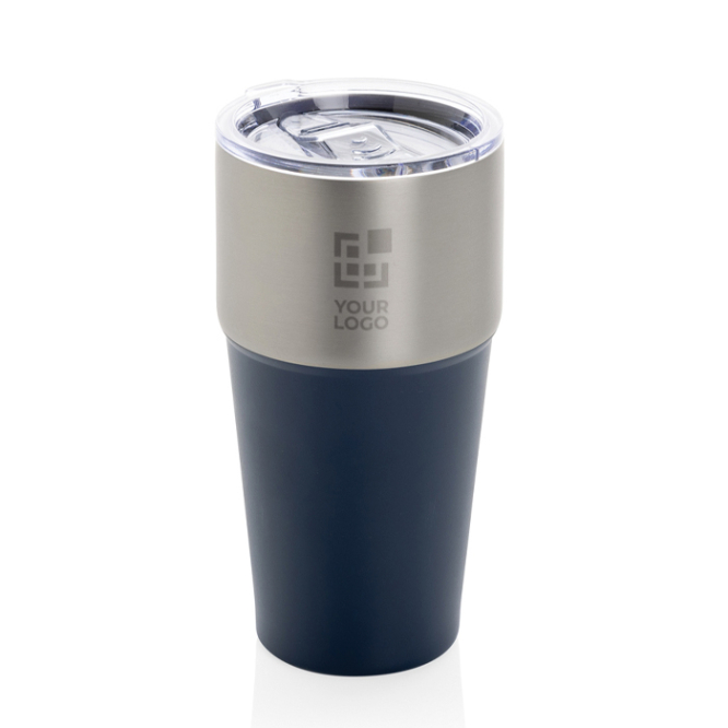 Tropffreier Thermobecher aus recyceltem Edelstahl, 500 ml