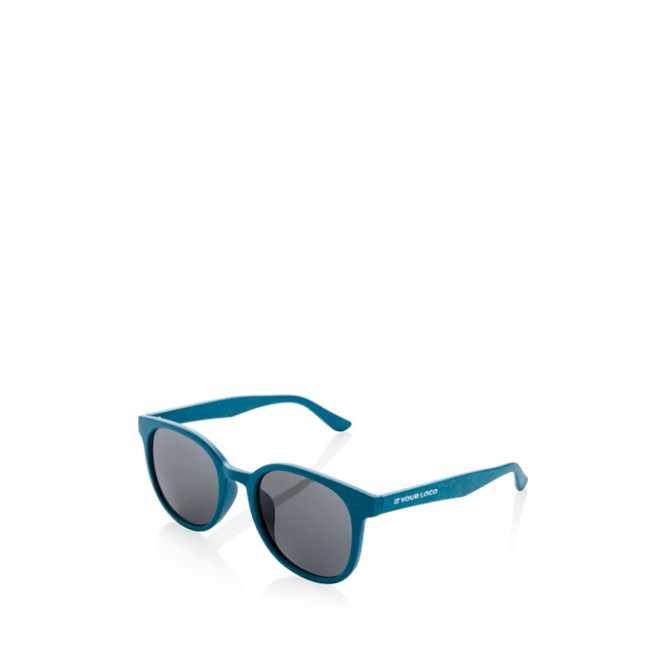 Sonnenbrille im Retro-Design aus Weizenstrohfasern mit UV400-Schutz