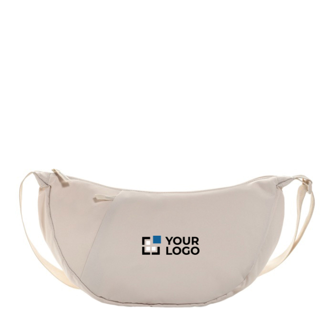 XL-Umhängetasche aus RPET mit Außentasche und verstellbarem Gurt