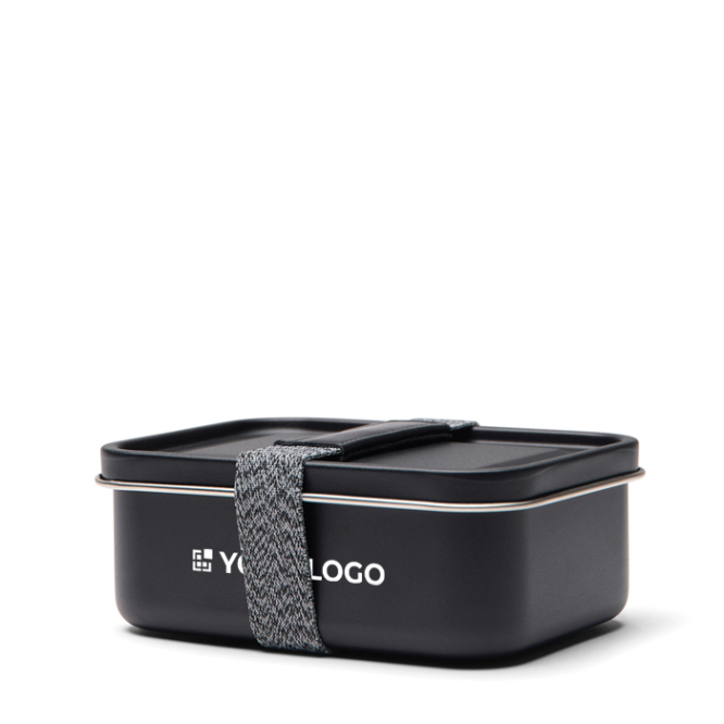 Lunchbox aus recyceltem Edelstahl mit Elastikband 750ml