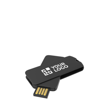 Individueller USB-Stick aus Kunststoff im Drehdesign, Made in Europe