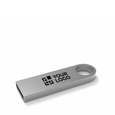 Individuell gefertigter kleiner USB Stick aus Metall, befestigbar