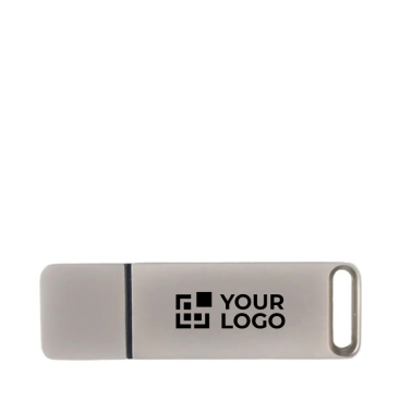 Custom made USB Stick aus Metall mit Schutzkappe, hergestellt in EU.