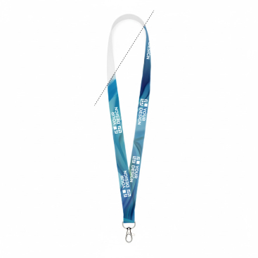 Polyester-Lanyard zum Sublimieren mit Karabiner oder Clip