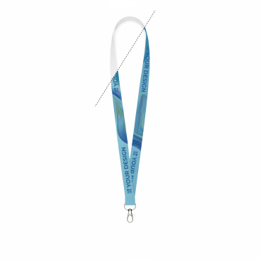 RPET-Lanyard zum Sublimieren mit Karabiner oder Clip