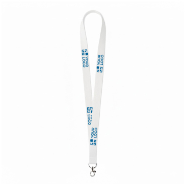Individuell gefertigtes Lanyard aus Bio Baumwolle mit Karabiner