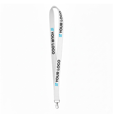 Individuell gefertigtes Lanyard aus Maisstärke mit Karabiner