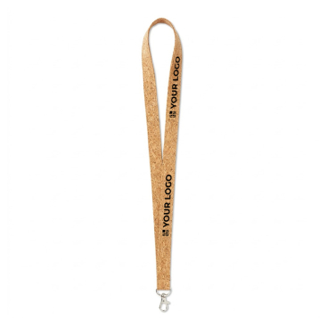 Individuell gefertigtes Lanyard aus Kork mit wählbarem Karabiner