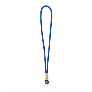Individuell gefertigtes tubulares Polyester Lanyard mit Bambusdetail