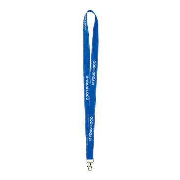 Polyester-Lanyard mit reflektierenden Fäden am Rand