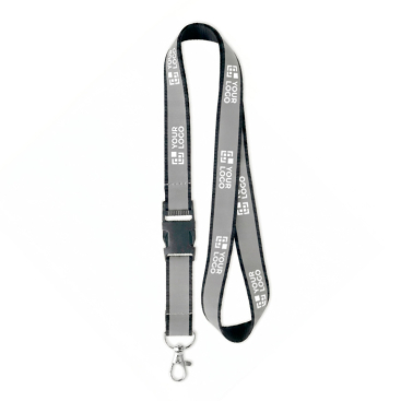 Abnehmbares Lanyard mit grauer reflektierender Beschichtung