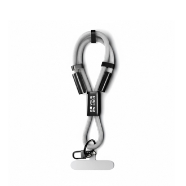 Kurzes Lanyard für Mobilgeräte mit Typ-C-Ladekabel