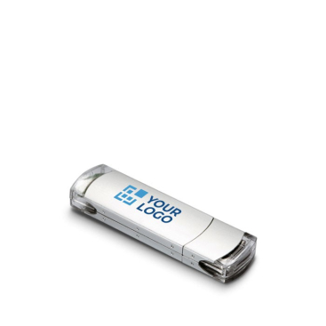 USB Stick mit satiniertem Finish und transparenten Details
