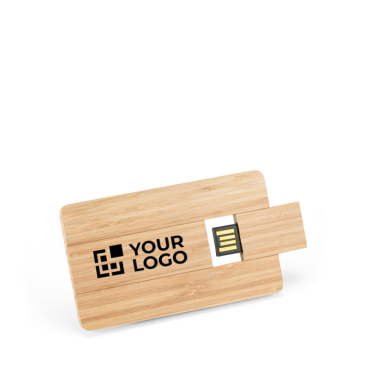 Personalisierbare USB Karte aus Bambusholz, personalisierbar